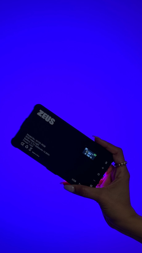 ویدیو لایت RGB مدل ZEUS MRT 135 | مناسب عکاسی و تولید محتوا»