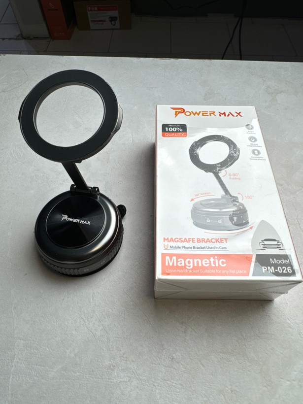 هولدر مگنتی موبایل پاورمکس (Power Max) مدل PM-026 - تاشو و ۳۶۰ درجه