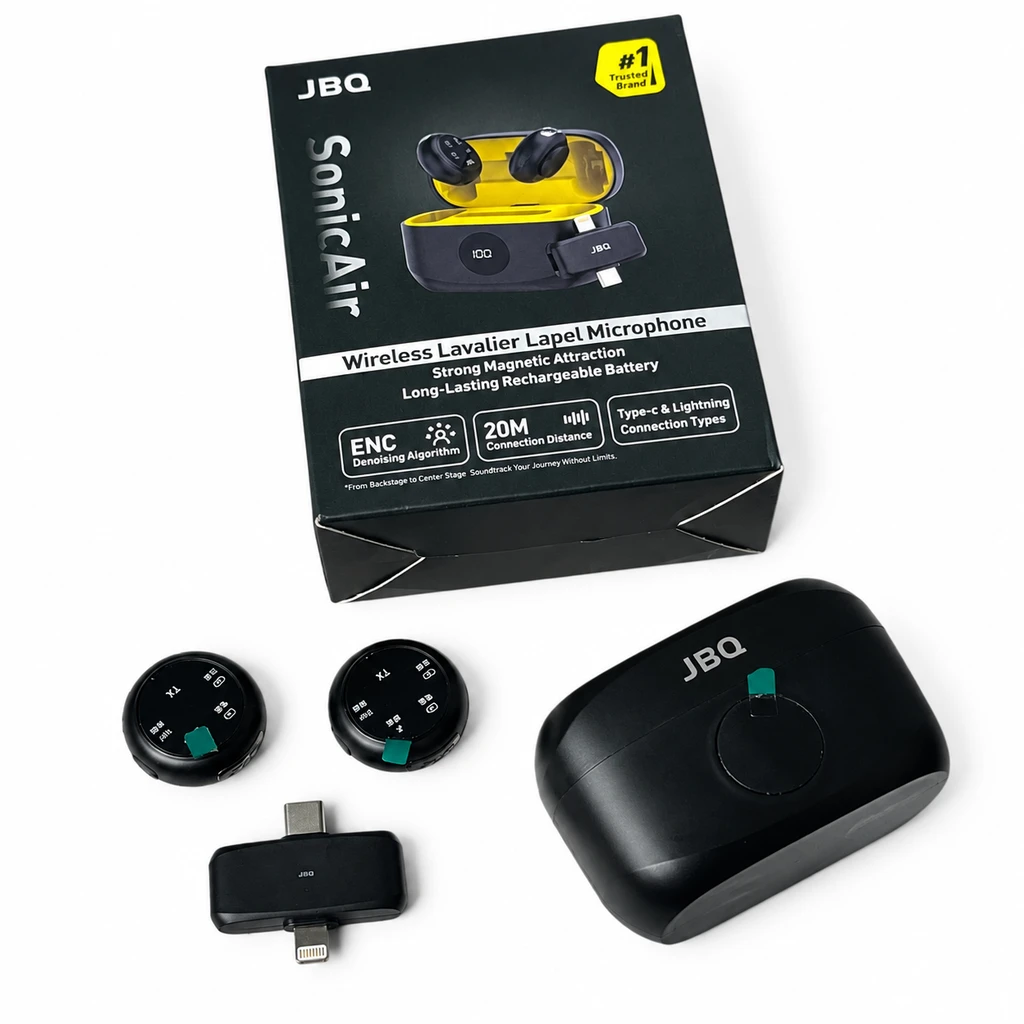 میکروفون بی سیم دو کاربره JBQ SonicAir با کیس شارژ
