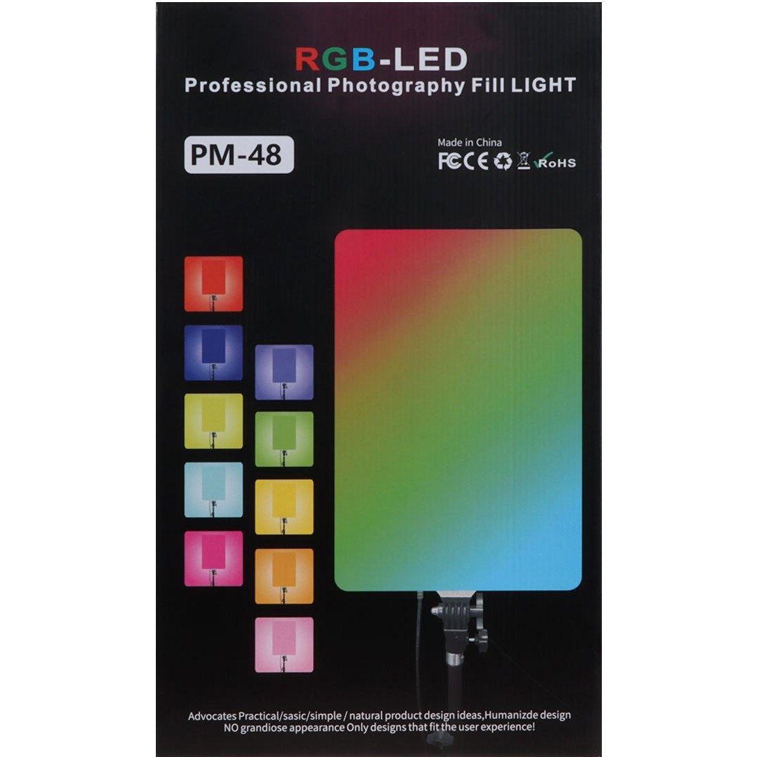 پنل نور حرفه‌ای RGB مدل PM-60 ویژه عکاسی و تولید محتوا
